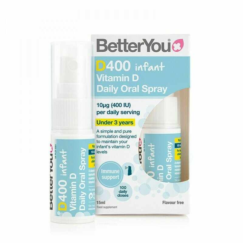 D400 infant Vitamin D Oral Spray (15ml), BetterYou