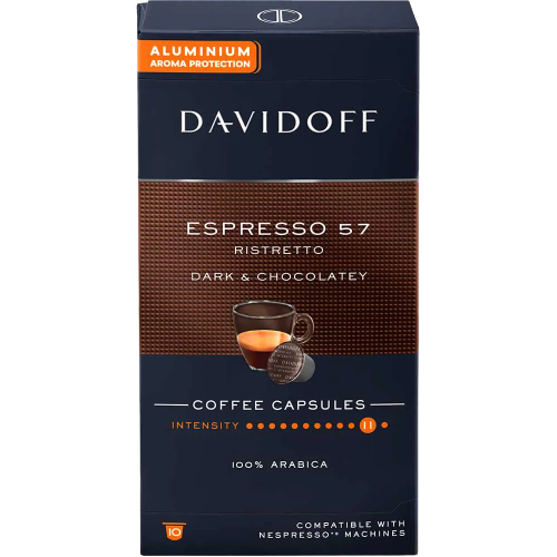 Davidoff Espresso 57 capsule aluminiu compatibile Nespresso
