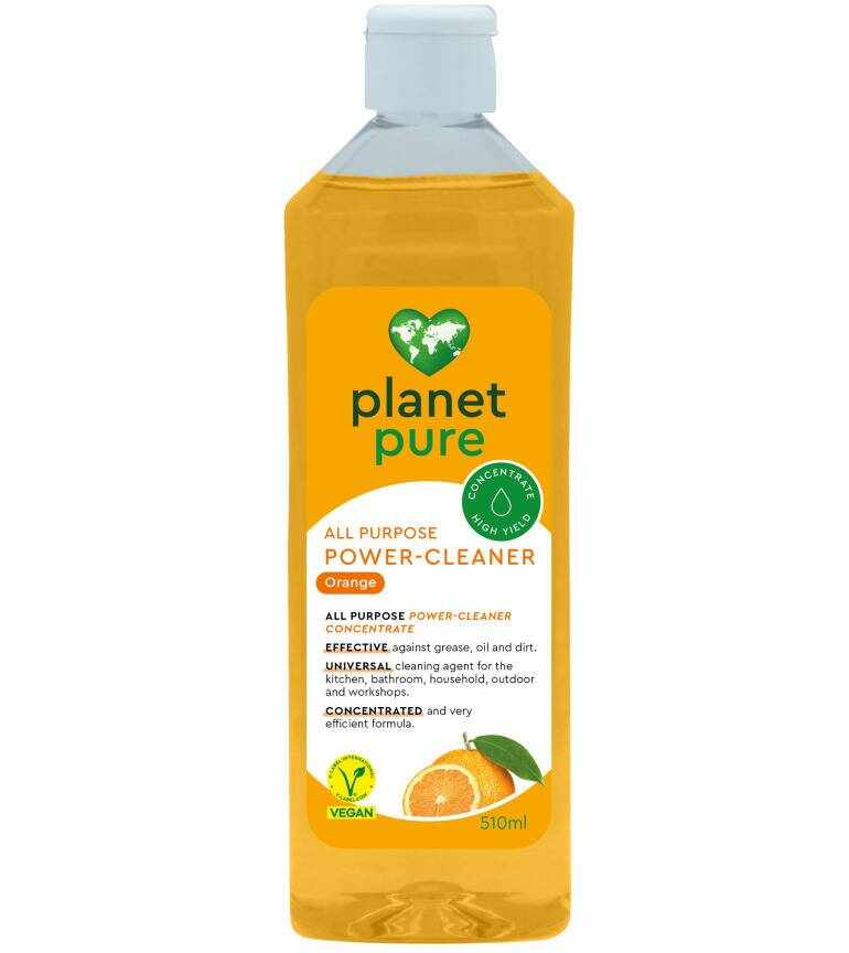 Detergent universal concentrat Power Cleaner- portocale - eco-bio, 510ml, Planet Pure