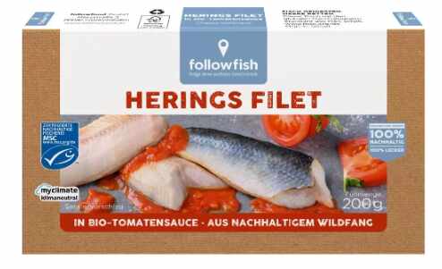File de hering in sos te tomate, Eco-Bio , 200g- Followfish