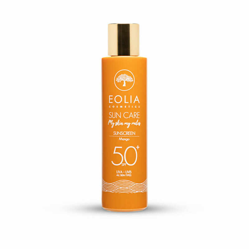 Lotiune de Plaja cu Acid Hialuronic si Aroma de Mango SPF 50, 150 ml, Eolia