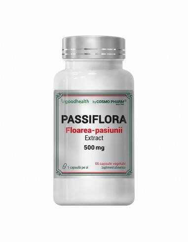 Passiflora ( Floarea Pasiunii ) Extract, 500 mg, 60 capsule vegetale, Cosmo Pharm