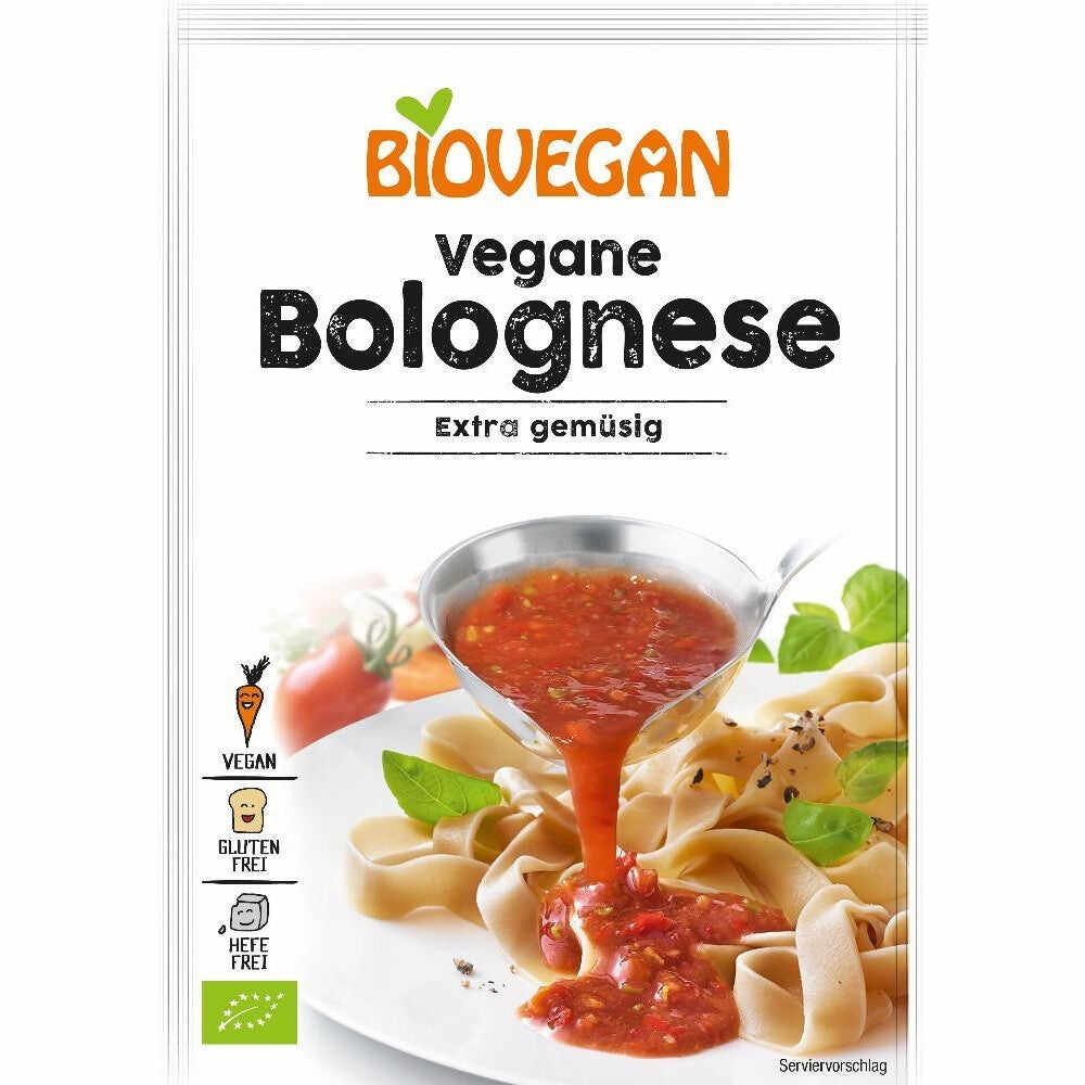Sos bolognese ecologic, 33g, bioveganSos bolognese fara gluten bio, 33g, biovegan