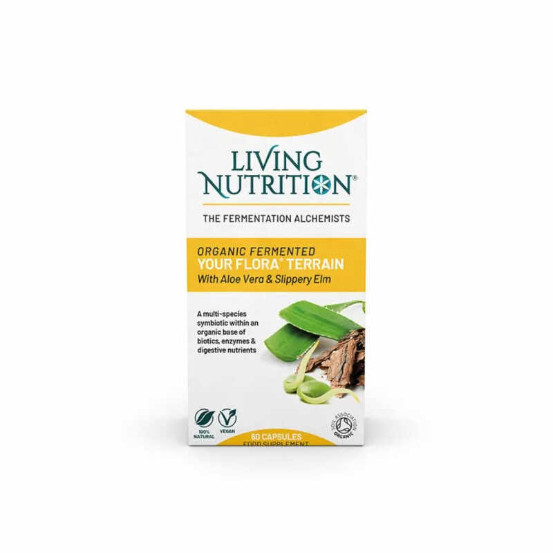 Your Flora Terrain 700 mg probiotice fermentate pentru protejarea mucoasei intestinale, 60 capsule, Living Nutrition