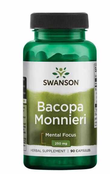 Bacopa Monnieri Extract 250mg, 90 capsule - Swanson