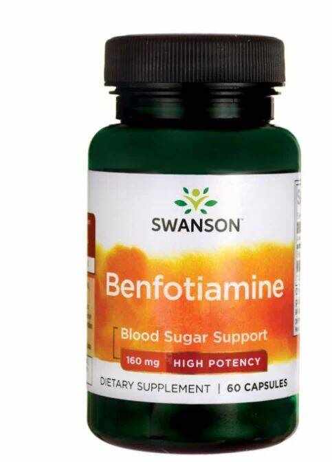 Benfotiamine (Vitamina B1) 160 mg, 60 capsule - Swanson