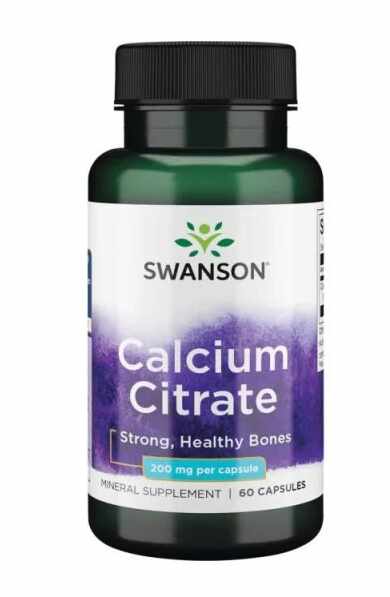 Calcium Citrate 200 mg, 60 Capsule - Swanson