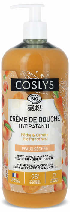 Crema de dus BIO hidratanta, cu piersici si morcovi(format mare) Coslys
