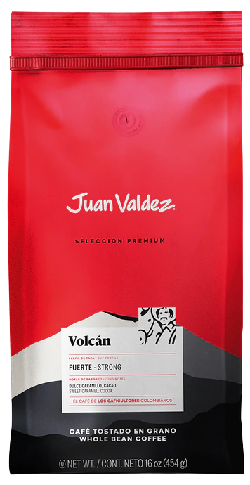 Juan Valdez Volcan cafea boabe 454g