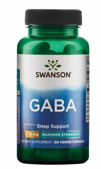 Maximum Strength GABA 750 mg, 60 capsule - Swanson