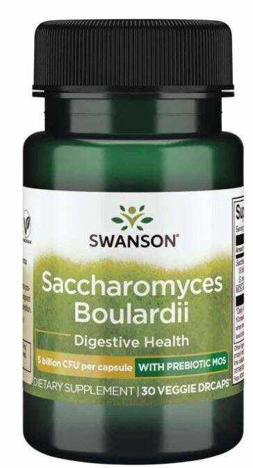 Saccharomyces Boulardii Plus MOS 5 Billion CFU (Probiotic ) 30 capsule - Swanson
