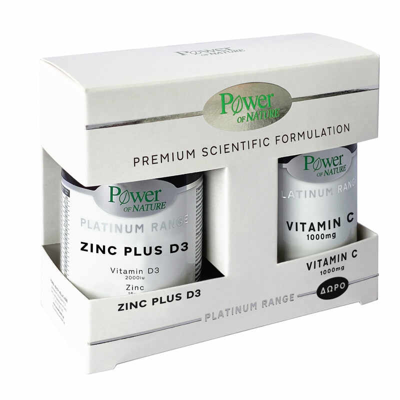 Zinc plus D3 + Vitamina C 1000mg, Power of Nature