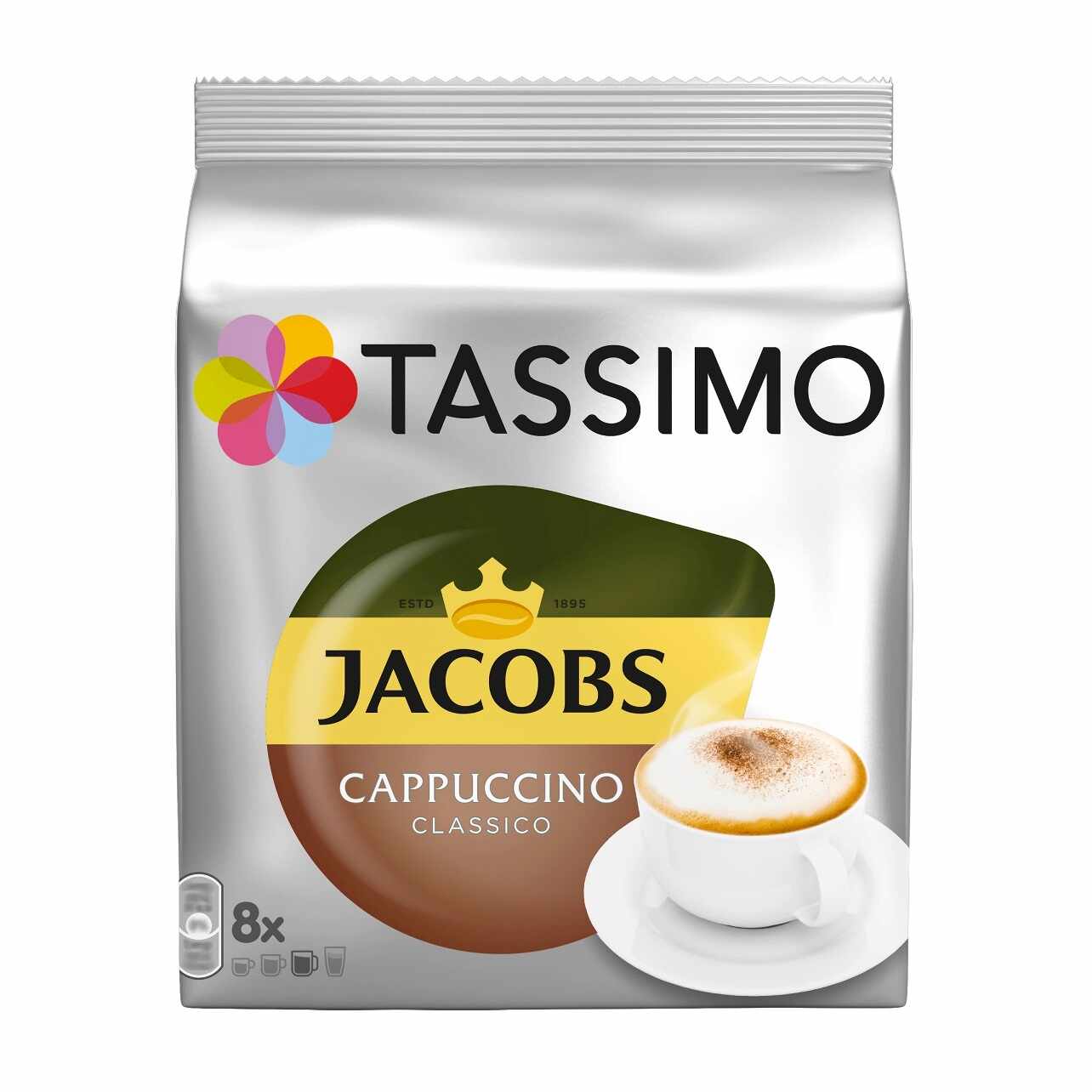Capsule cafea Jacobs Tassimo Cappuccino 8 bauturi