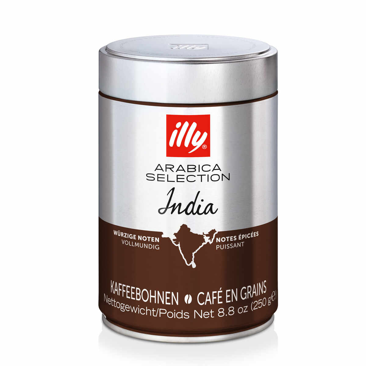 Illy Arabica India cafea boabe 250g