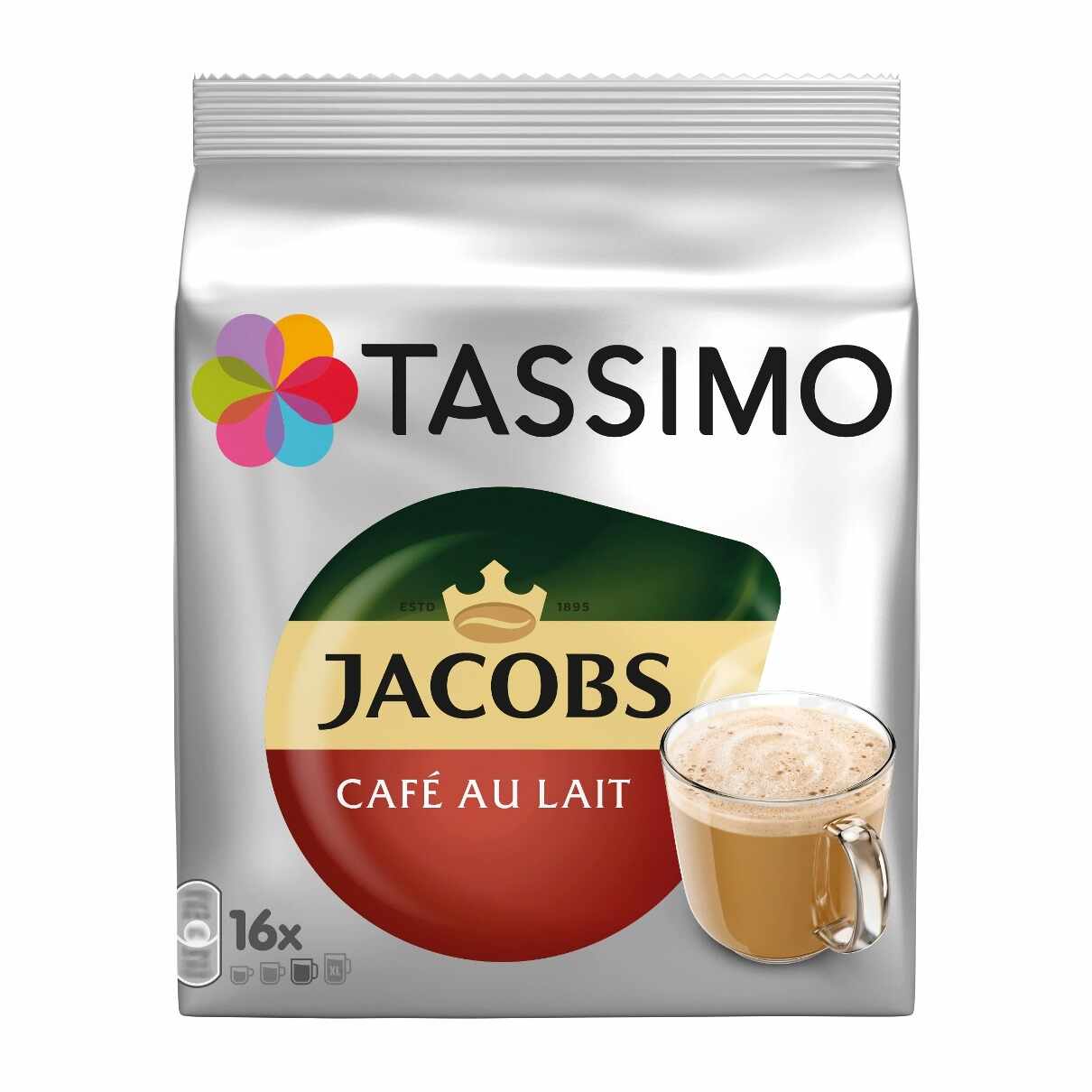Capsule cafea Jacobs Tassimo Cafe au lait 16 buc