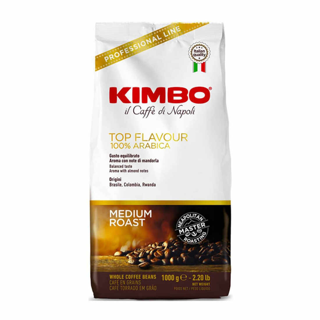 Kimbo Top Flavour cafea boabe 1kg