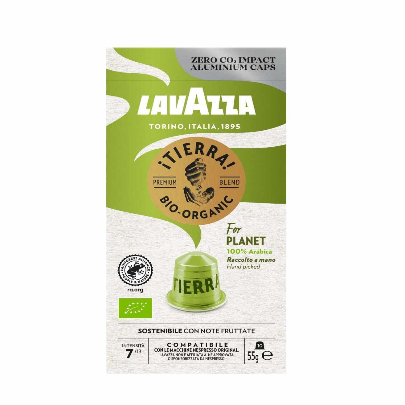 Lavazza Tierra Bio capsule compatibile Nespresso 10 buc