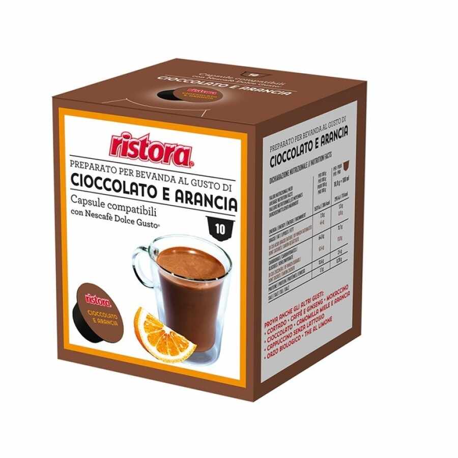 Ristora ciocolata si portocale capsule compatibile Dolce Gusto cutie 10 buc