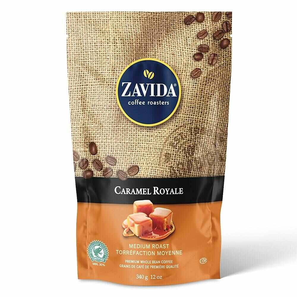 Zavida Caramel Royale cafea boabe cu aroma de caramel 340g