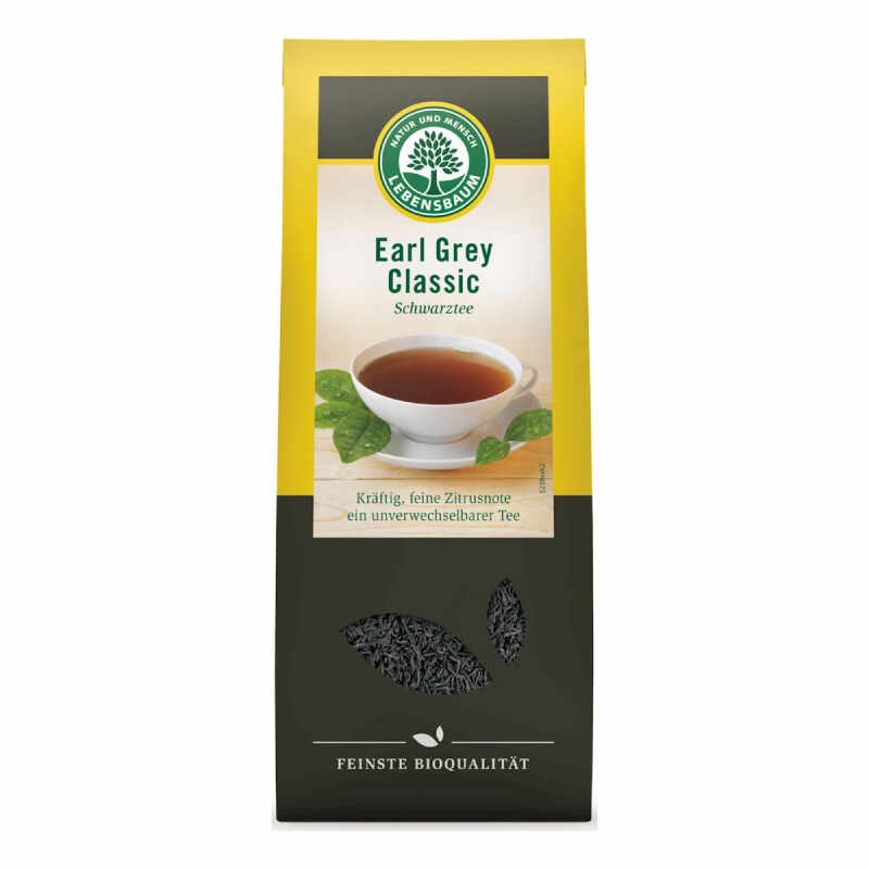 Ceai negru organic Lebensbaum Earl Grey Classic 100 g