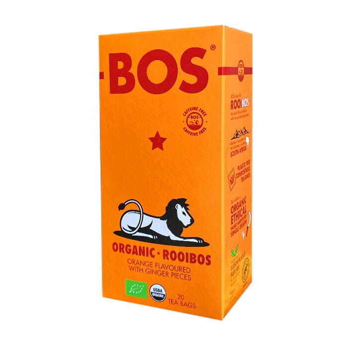 Ceai Rooibos cu aromă de portocale și ghimbir 50g Bio BOS