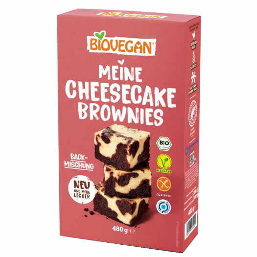 Amestec de prăjituri cu brânză fără gluten Bio 480 g Biovegan