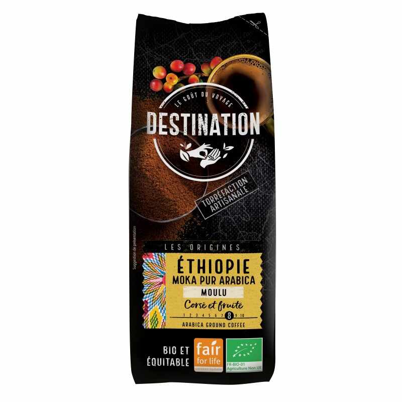 Cafea măcinată arabica 100 % Ethiopie Fair for life Bio 250 g Destination