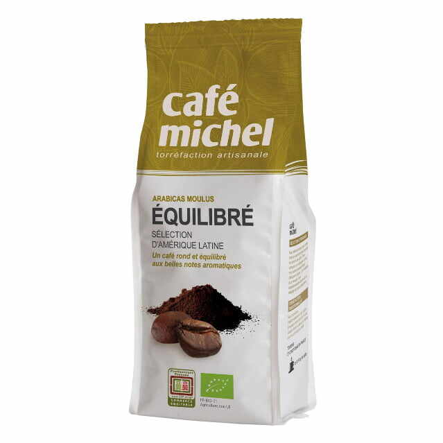Cafea măcinată Arabica 100 % premium equilibre Fair Trade Bio 250 g Cafe Michel