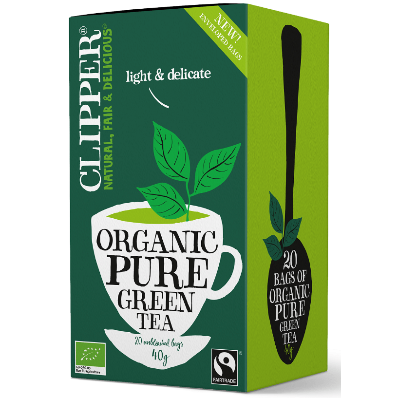 Ceai verde Bio din Fair Trade (20 x 2 g) 40 g Clipper