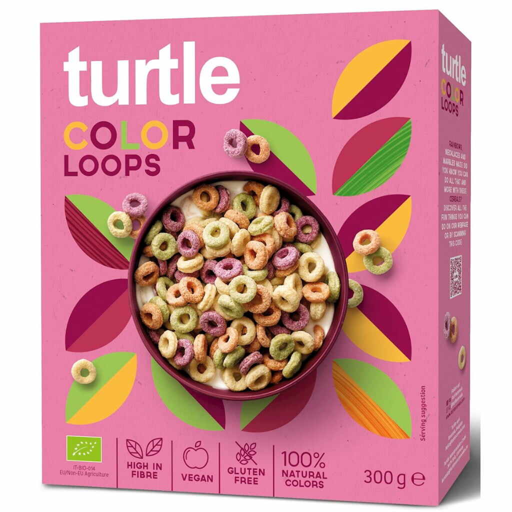Cereale colorate fără gluten Bio 300 g Turtle