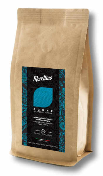 Cafea macinata BIO artizanala Aquae decofeinizata Morettino