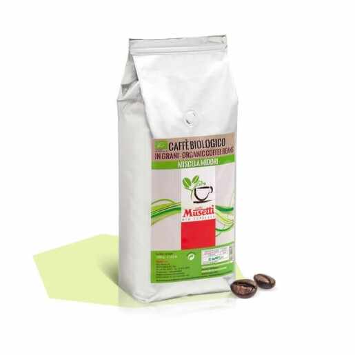 Musetti Midori Organic Blend cafea boabe 500g