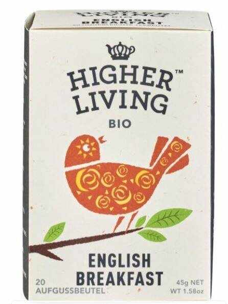 Ceai English Breakfast Eco-Bio 20 pliculete - Higher Living