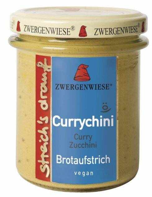 Crema tartinabila vegetala Currychini cu curry si zucchini Eco-Bio 160g - Zwergenwiese