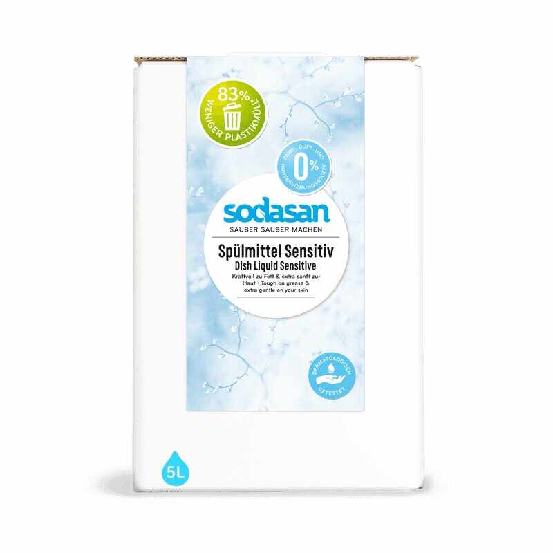 Detergent vase lichid bio sensitiv 5L Sodasan