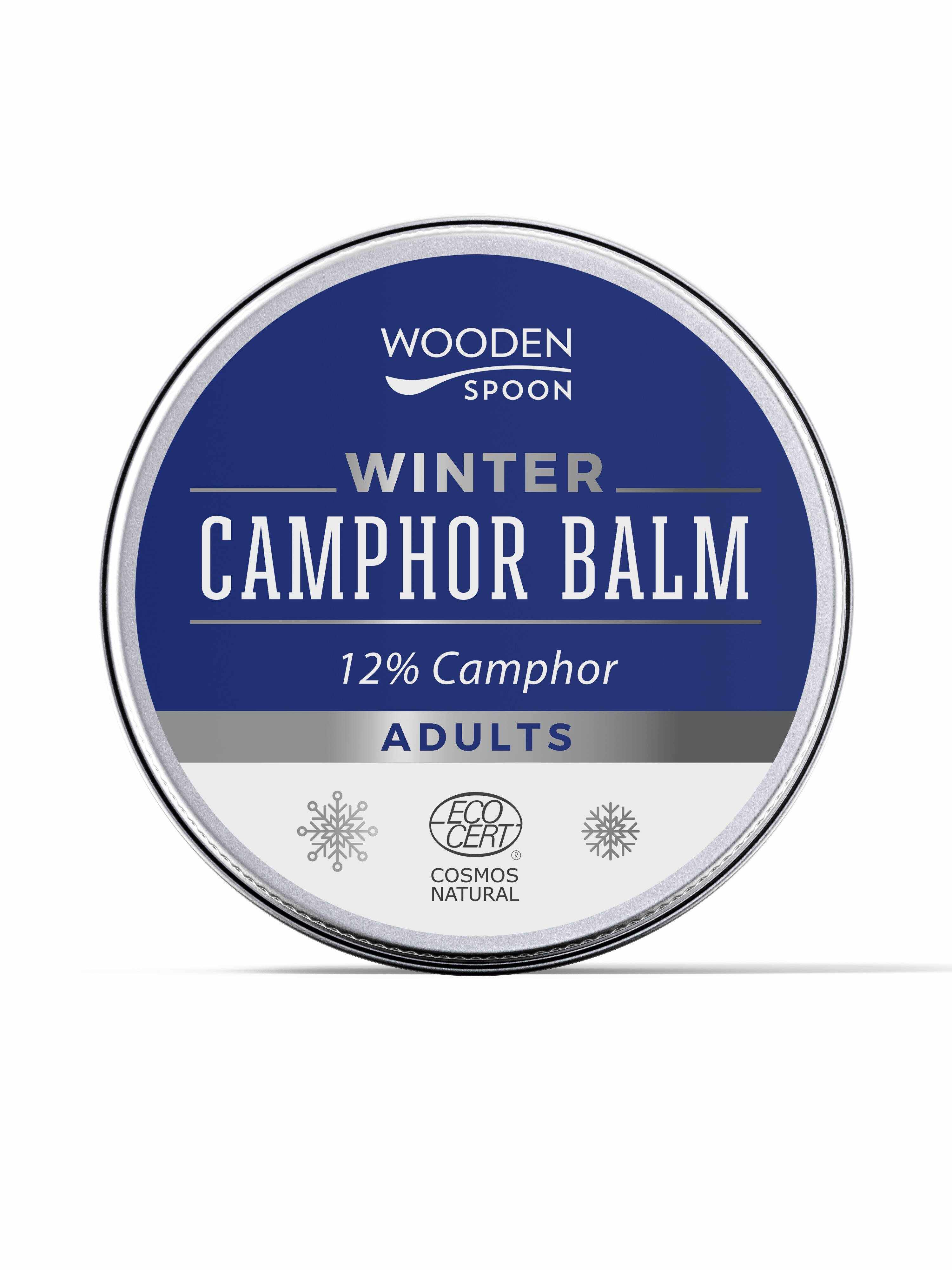 Balsam de iarna cu camfor 12% pentru adulti, eco-bio, 60 ml, Wooden Spoon