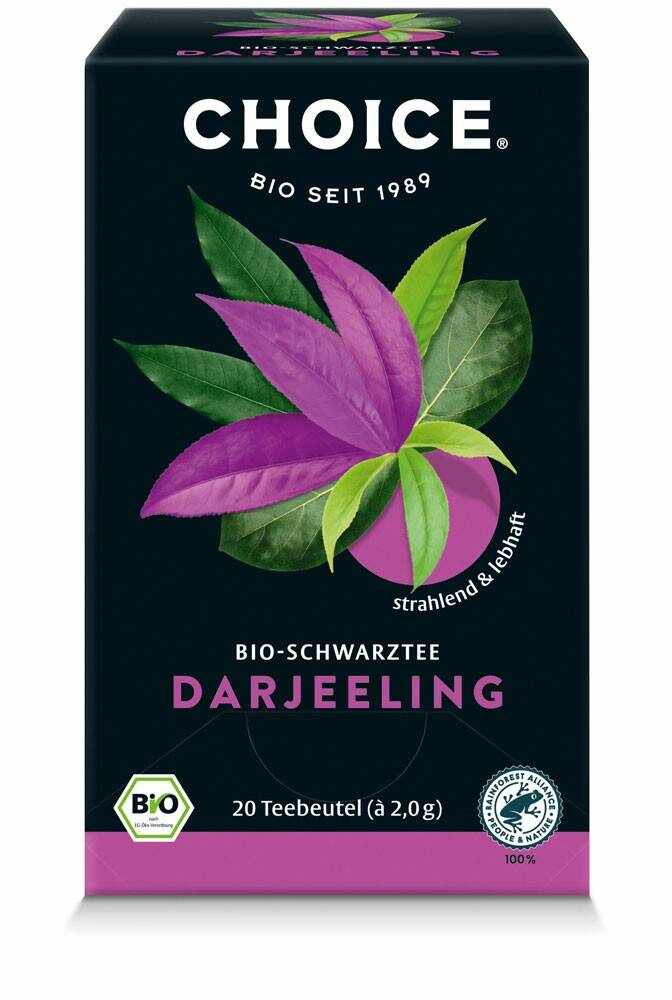 Ceai negru Darjeeling Eco-Bio 20 pliculete - Choice