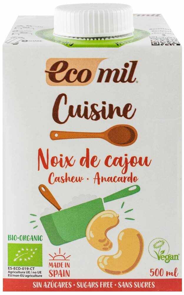 Crema vegetala pentru gatit din caju Eco-Bio 500ml - Ecomil