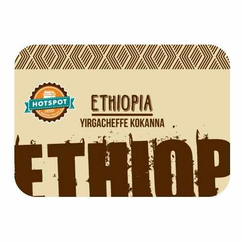 Hotspot Ethiopia Yirgacheffe Kokanna Microlot 250g cafea boabe