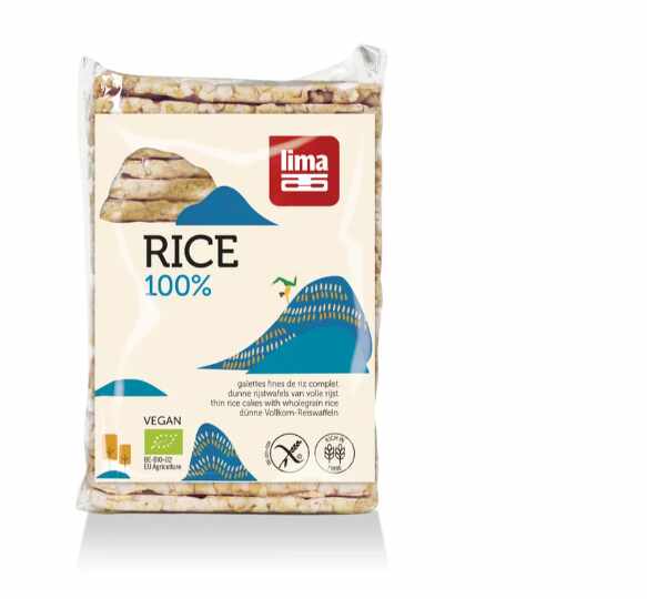 Rondele de orez expandat cu sare, eco-bio, 130 g, Lima