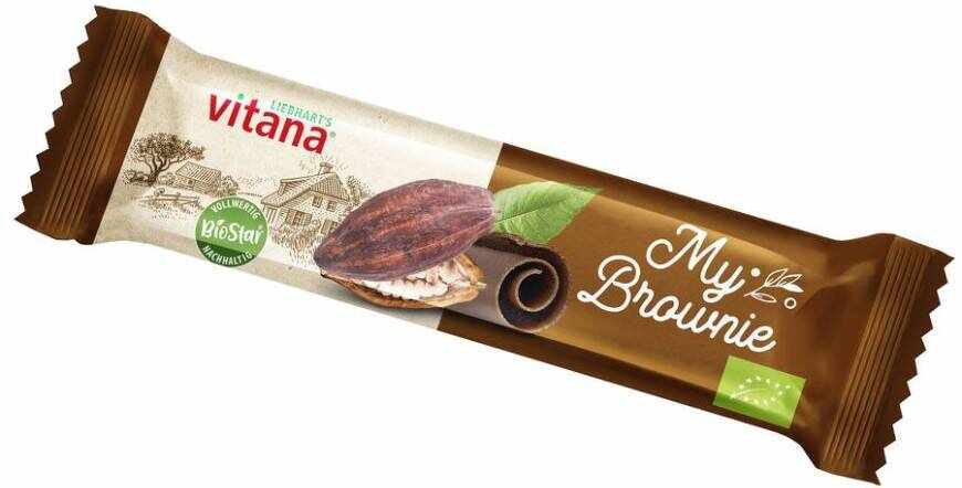 Baton cu cacao, My Brownie, eco-bio, 40 g, Vitana