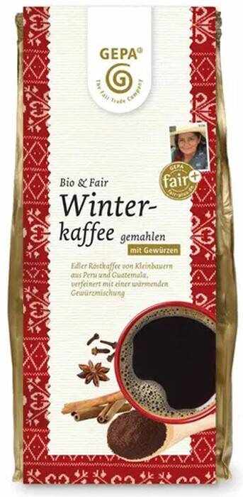 Cafea de iarna macinata, cu condimente, fairtrate, Eco-Bio 250g - Gepa