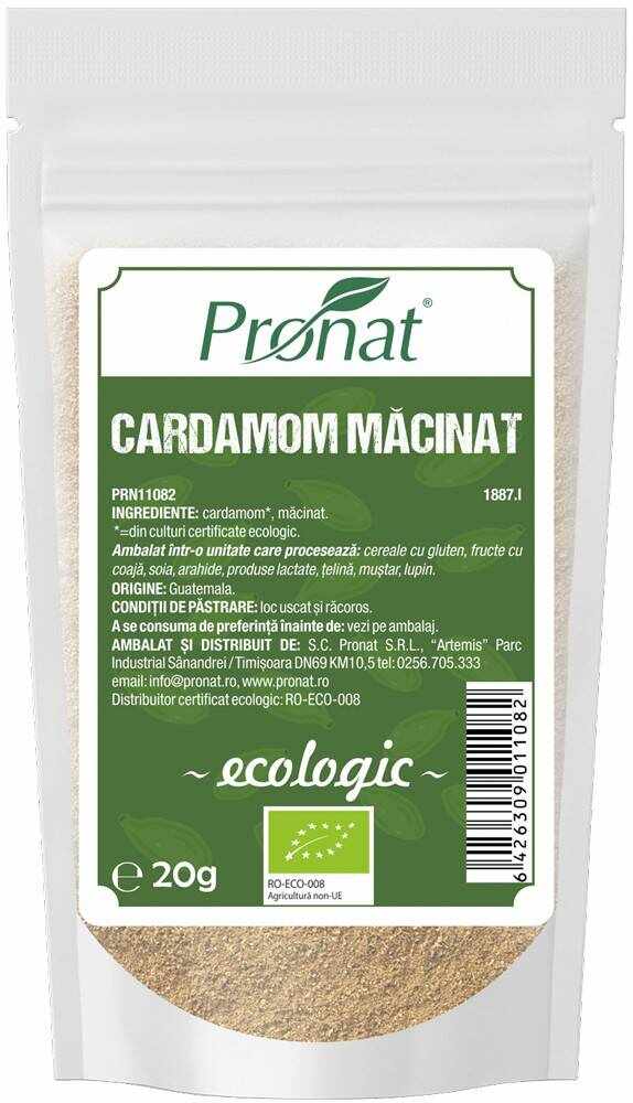 Cardamom macinat Eco-Bio 20g - Pronat