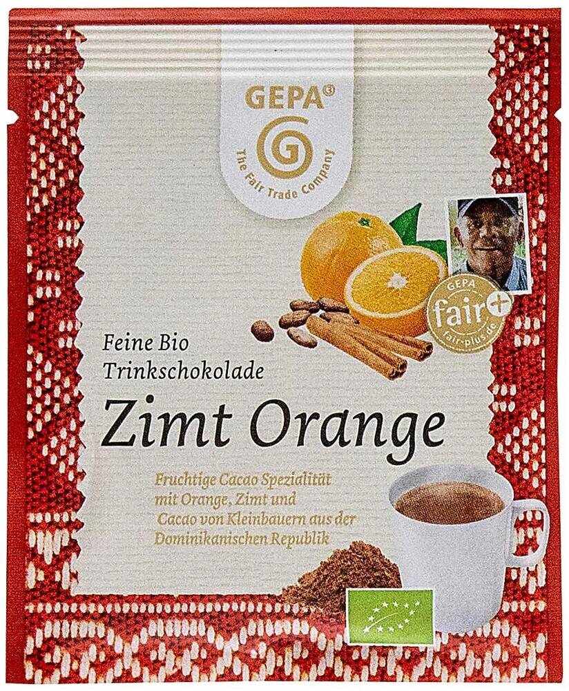 Ciocolata calda cu scortisoara si portocale Eco-Bio 15g - Gepa