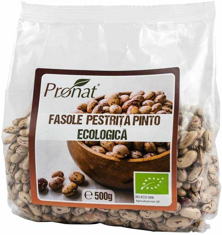 Fasole pestrita Pinto Borlotti, eco-bio, 500 g, Pronat