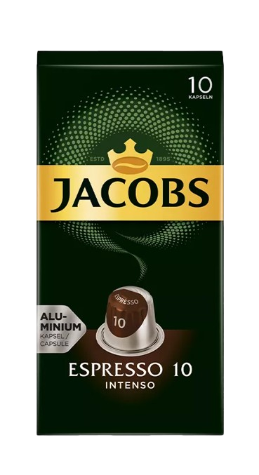 Jacobs Espresso Intenso 10 capsule compatibile Nespresso