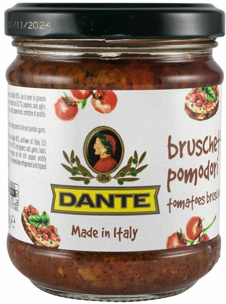 Pasta de rosii bruschetta pomodori, eco-bio, 180 g, Dante