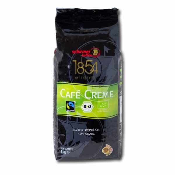 Schirmer 1854 Bio & Fairtrade Cafe Creme 1kg cafea boabe