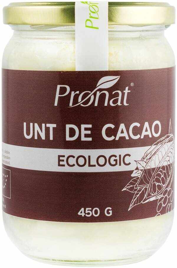 Unt de cacao, eco-bio, 450 g, Pronat