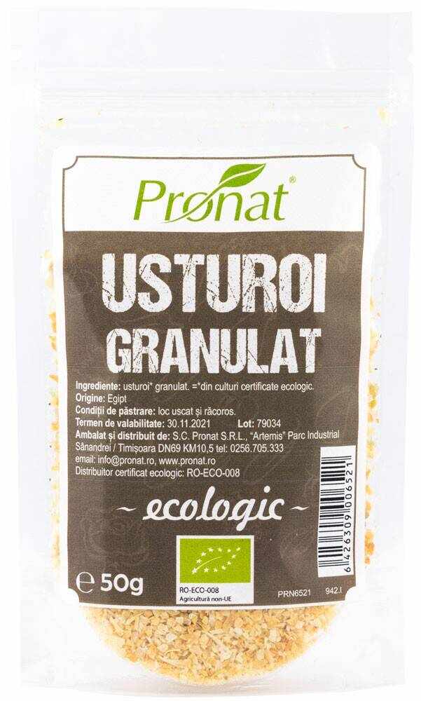 Usturoi uscat granulat fin Eco-Bio 50g - Pronat
